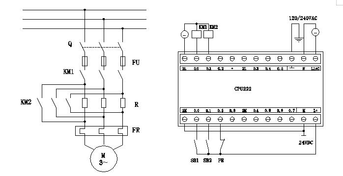 plc電動機正反轉(zhuǎn)控制實驗(圖1)